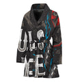 Bullseye Darts Print Women's Bathrobe