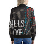 Bullseye Darts Print Women's Bomber Jacket
