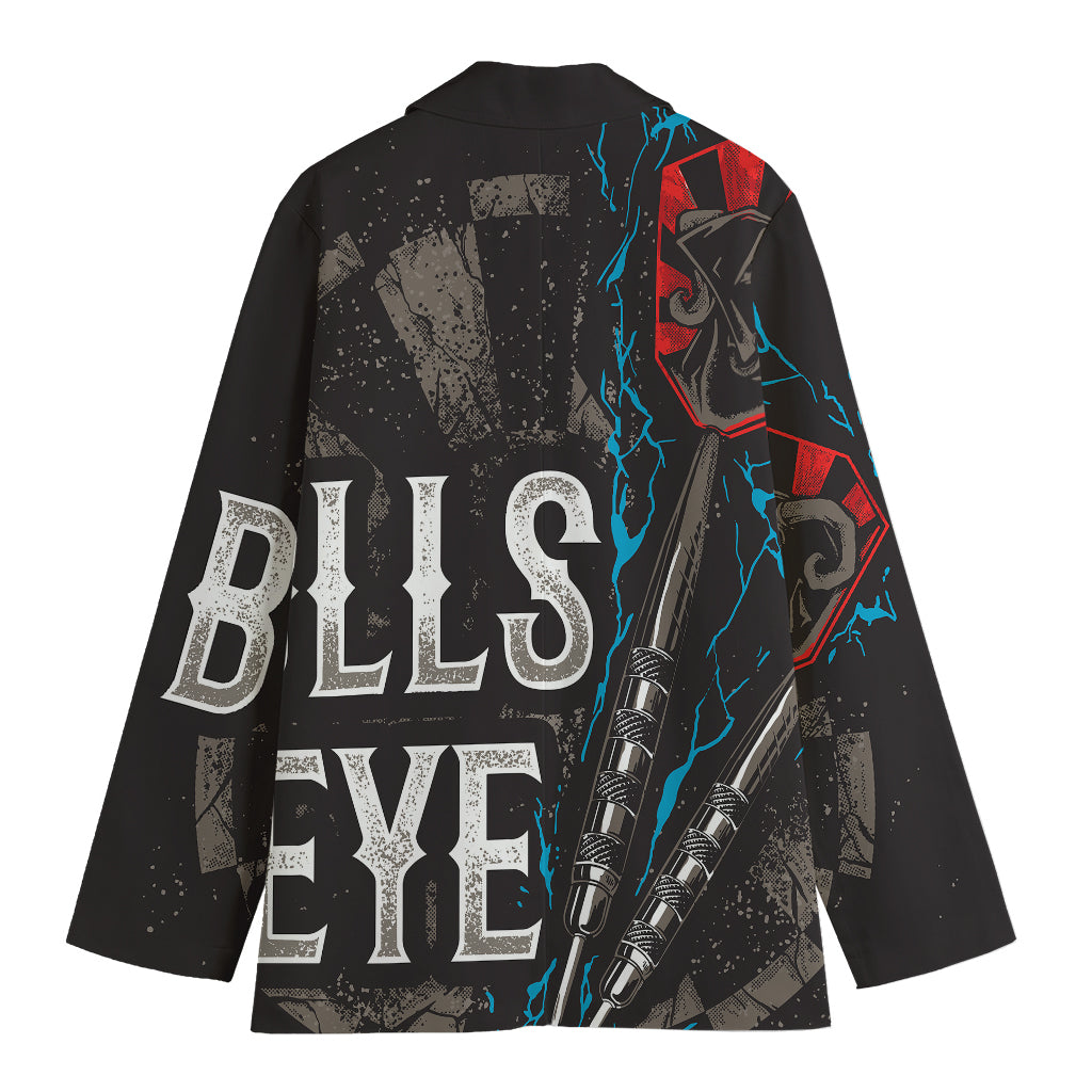 Bullseye Darts Print Women's Cotton Blazer