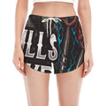 Bullseye Darts Print Women's Split Running Shorts