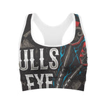 Bullseye Darts Print Women's Sports Bra