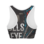 Bullseye Darts Print Women's Sports Bra