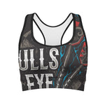 Bullseye Darts Print Women's Sports Bra