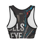 Bullseye Darts Print Women's Sports Bra