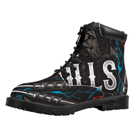 Bullseye Darts Print Work Boots