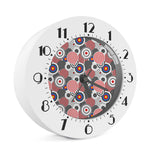 Bullseye Target Pattern Print Alarm Clock