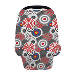 Bullseye Target Pattern Print Baby Seat Cover
