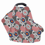 Bullseye Target Pattern Print Baby Seat Cover