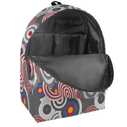 Bullseye Target Pattern Print Backpack