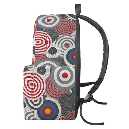 Bullseye Target Pattern Print Backpack