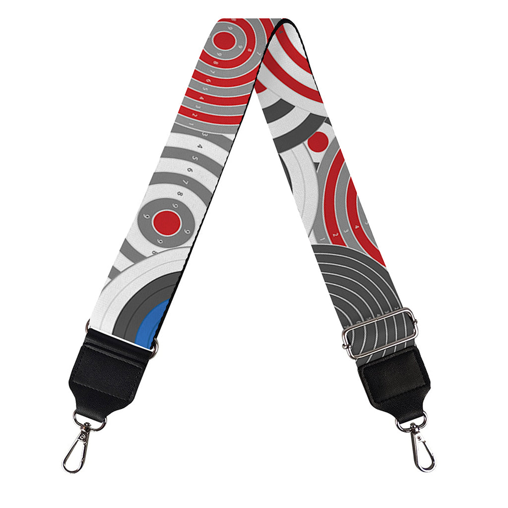 Bullseye Target Pattern Print Bag Strap