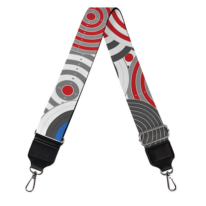 Bullseye Target Pattern Print Bag Strap