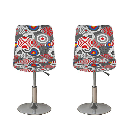 Bullseye Target Pattern Print Bar Stool Covers