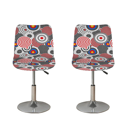 Bullseye Target Pattern Print Bar Stool Covers