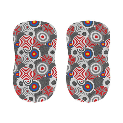 Bullseye Target Pattern Print Bar Stool Covers