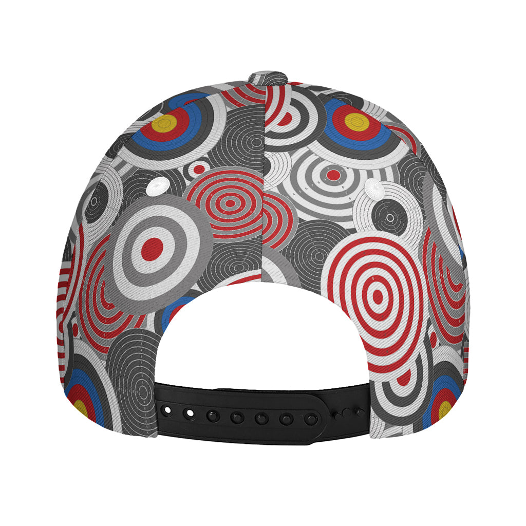 Bullseye Target Pattern Print Baseball Cap