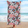 Bullseye Target Pattern Print Beach Towel