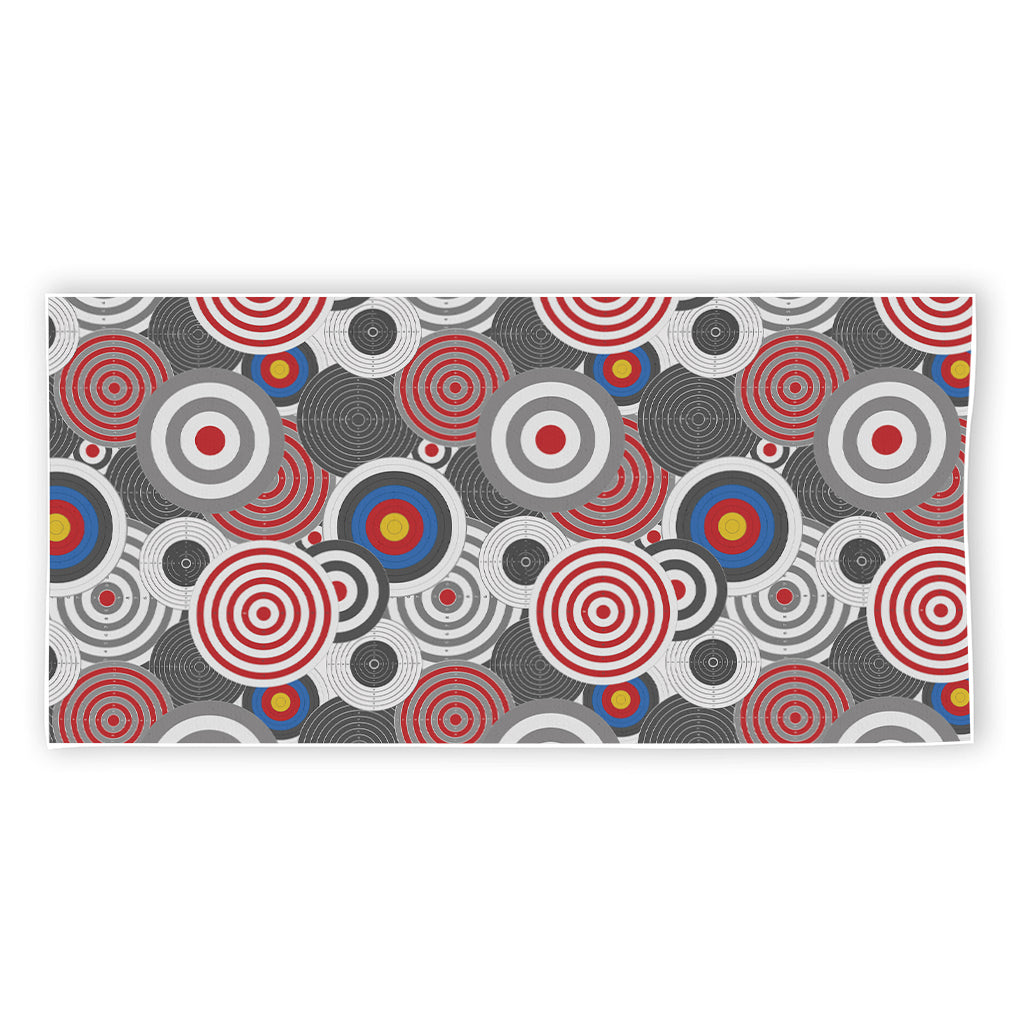 Bullseye Target Pattern Print Beach Towel