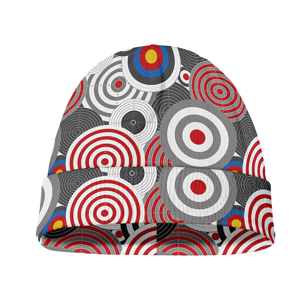 Bullseye Target Pattern Print Beanie