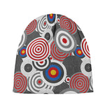 Bullseye Target Pattern Print Beanie