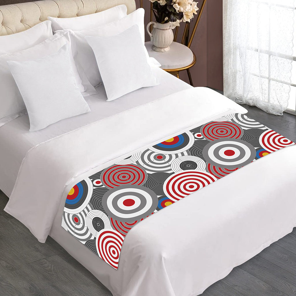 Bullseye Target Pattern Print Bed Runner