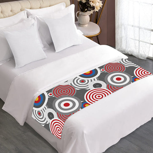 Bullseye Target Pattern Print Bed Runner