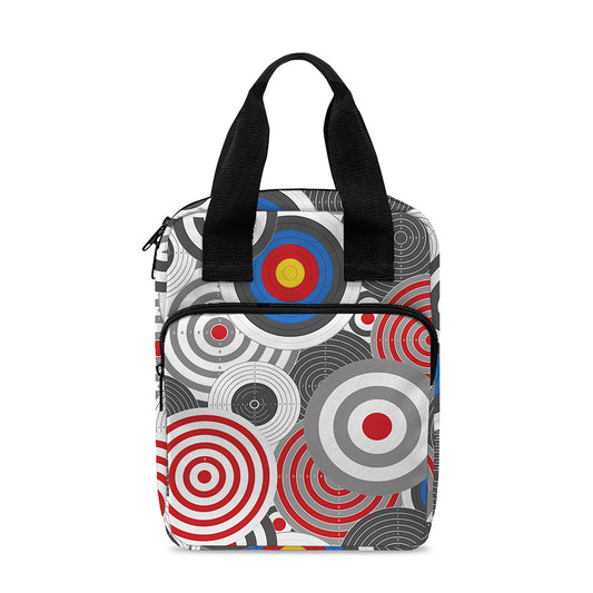 Bullseye Target Pattern Print Bible Tote Bag