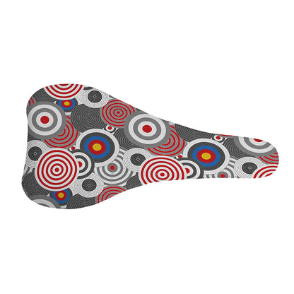 Bullseye Target Pattern Print Bicycle Seat Cover
