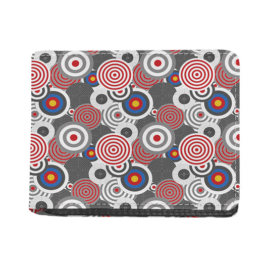 Bullseye Target Pattern Print Bifold Wallet