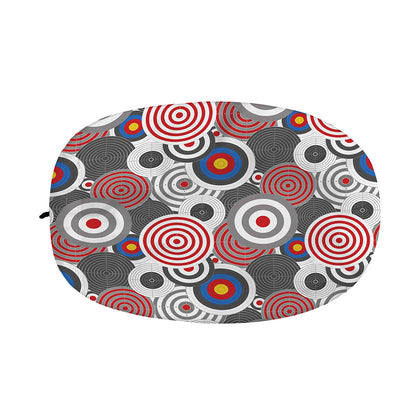 Bullseye Target Pattern Print Car Side Mirror Covers