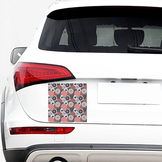 Bullseye Target Pattern Print Car Sticker