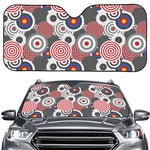 Bullseye Target Pattern Print Car Windshield Sun Shade