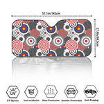 Bullseye Target Pattern Print Car Windshield Sun Shade