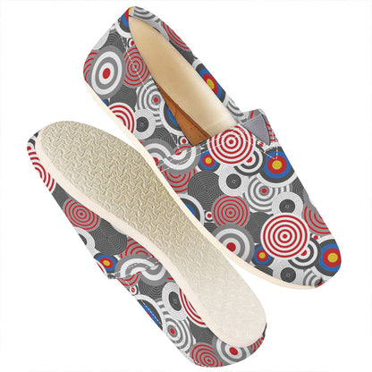 Bullseye Target Pattern Print Casual Shoes