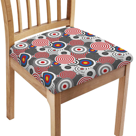 Bullseye Target Pattern Print Chair Cushion Cover
