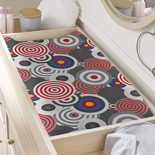 Bullseye Target Pattern Print Changing Pad Cover