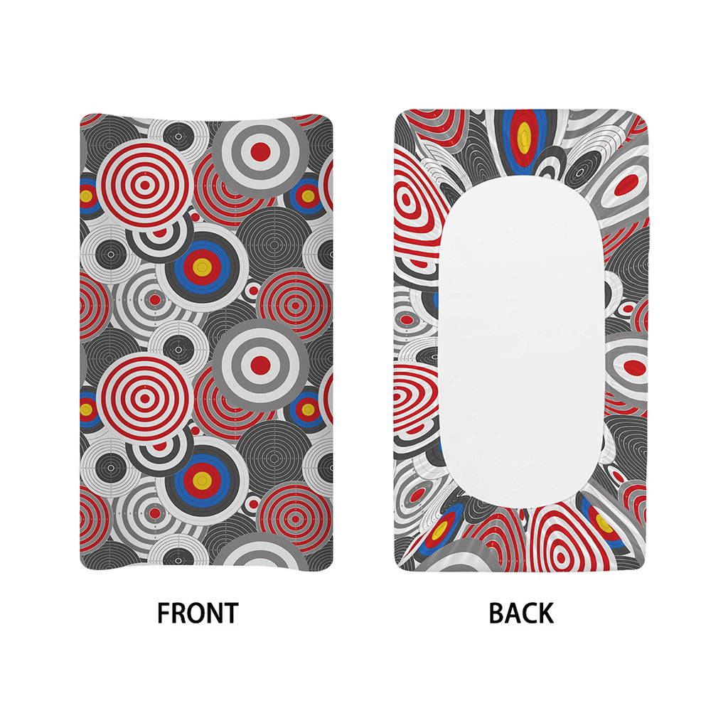 Bullseye Target Pattern Print Changing Pad Cover