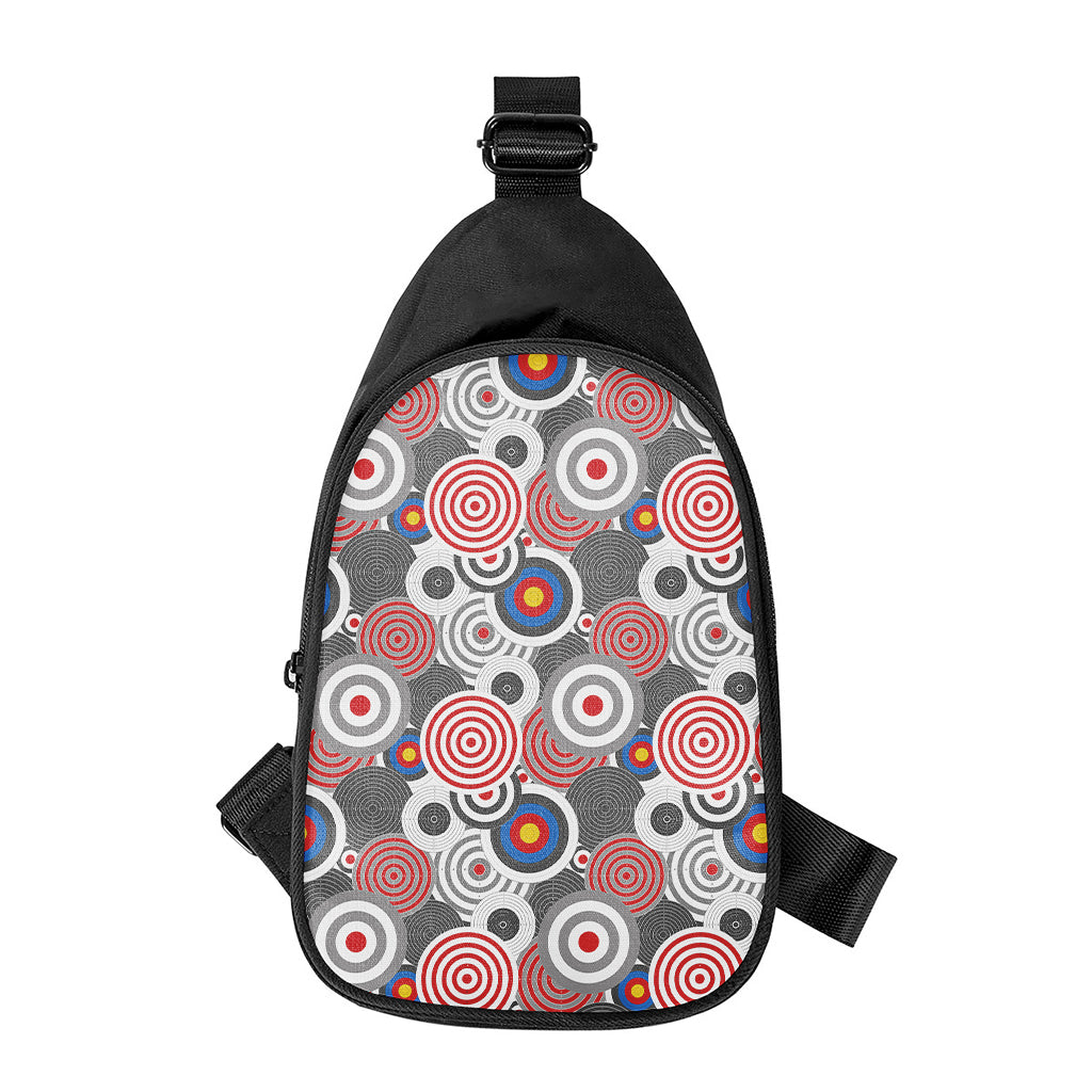Bullseye Target Pattern Print Chest Bag