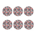 Bullseye Target Pattern Print Coaster Set