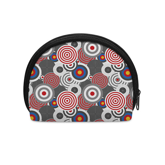 Bullseye Target Pattern Print Coin Purse