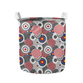 Bullseye Target Pattern Print Collapsible Laundry Basket