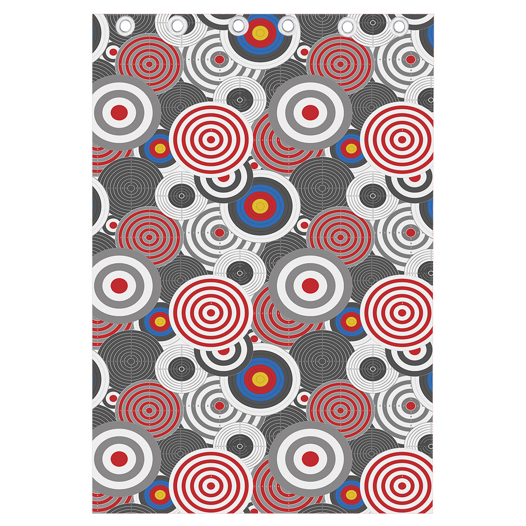 Bullseye Target Pattern Print Curtain