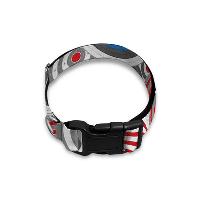 Bullseye Target Pattern Print Dog Collar