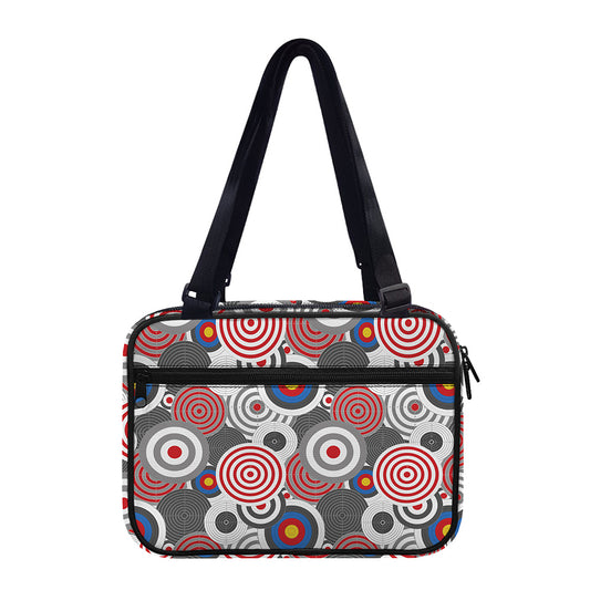 Bullseye Target Pattern Print Double Strap Bible Bag
