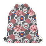 Bullseye Target Pattern Print Drawstring Bag