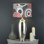 Bullseye Target Pattern Print Drum Lamp Shade