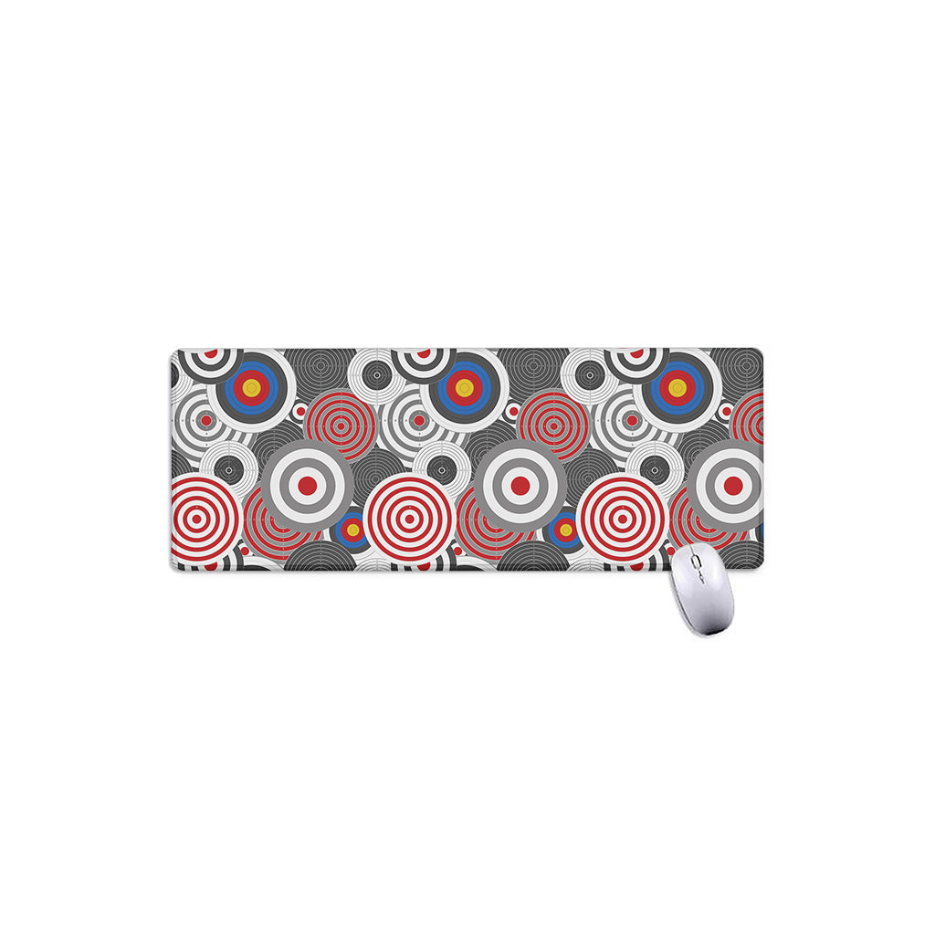 Bullseye Target Pattern Print Extended Mouse Pad