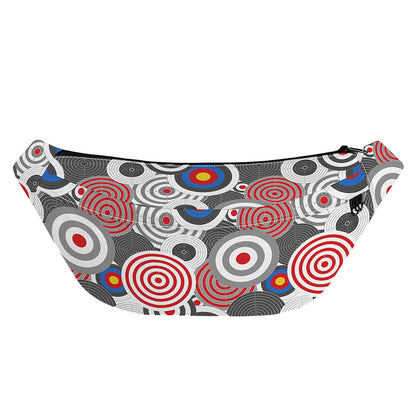 Bullseye Target Pattern Print Fanny Pack