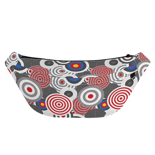 Bullseye Target Pattern Print Fanny Pack
