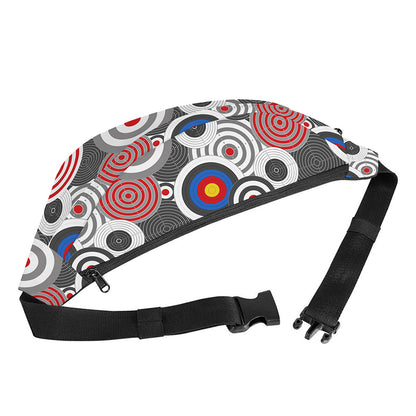 Bullseye Target Pattern Print Fanny Pack